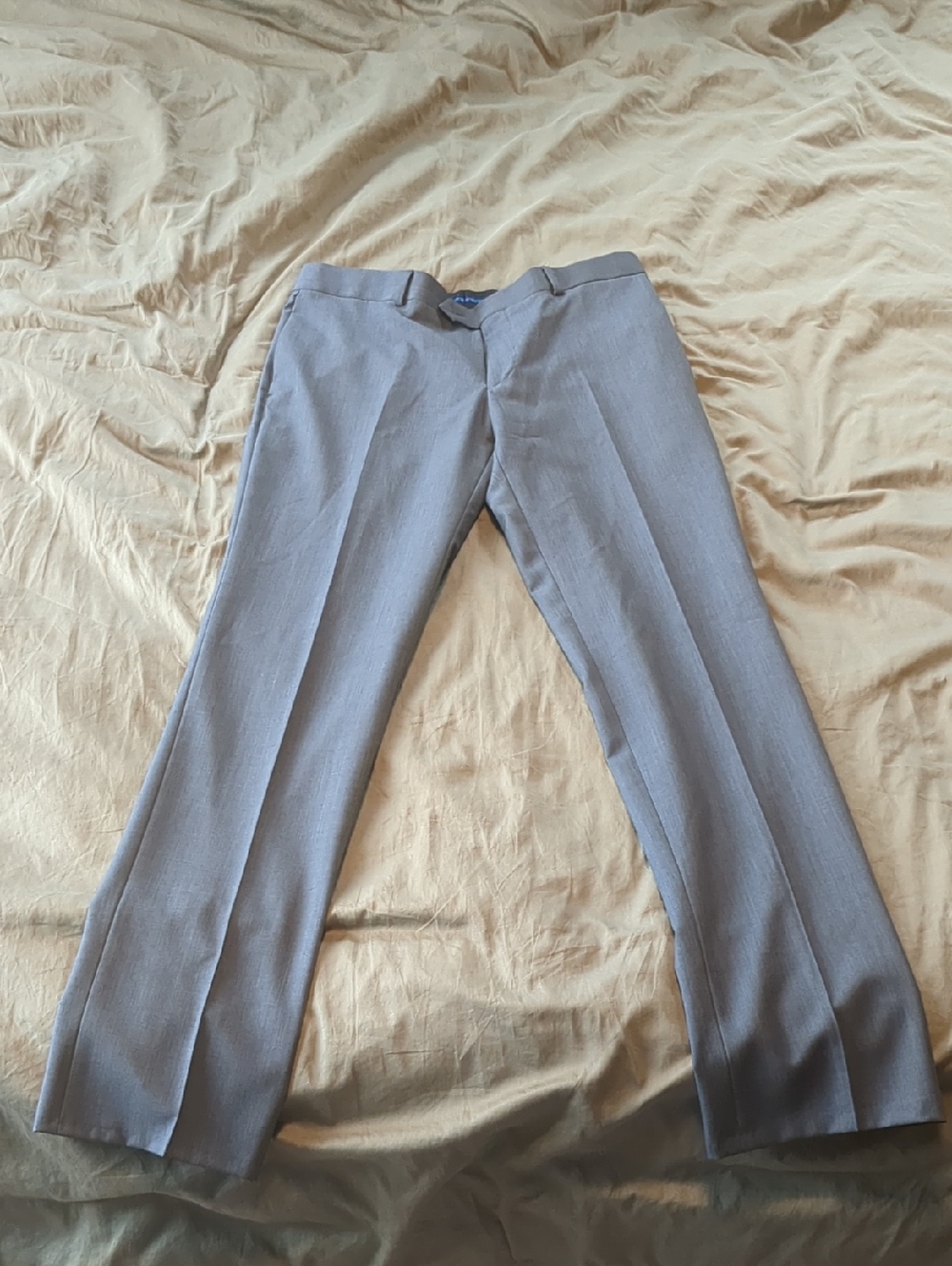 Egara Light Gray Men’s Dress Pants - Tailored Crease